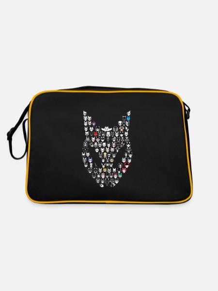 100 Ekuroeils - Retro Bag - black/gold - Back