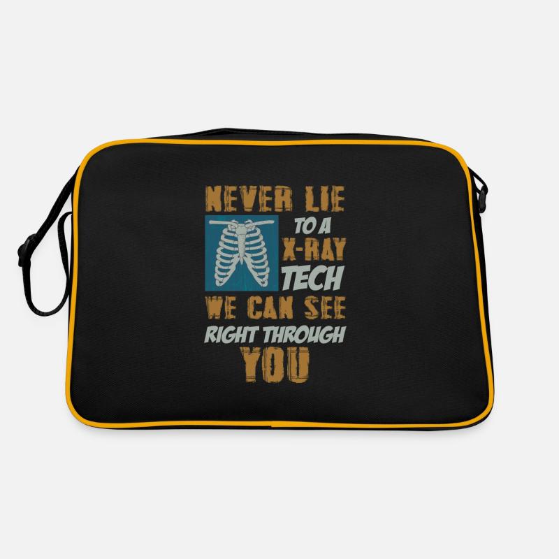 Never Lie To A X-ray Tech Radiology Technologist Retro Bag