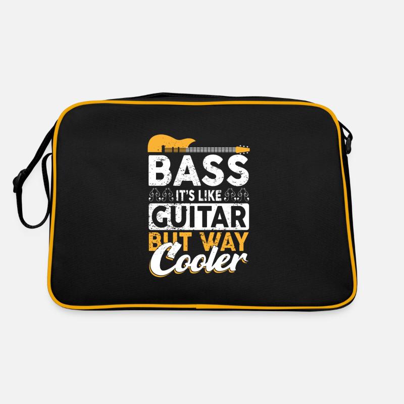 Basse c’est comme une guitare drôle de bassiste Sac Retro