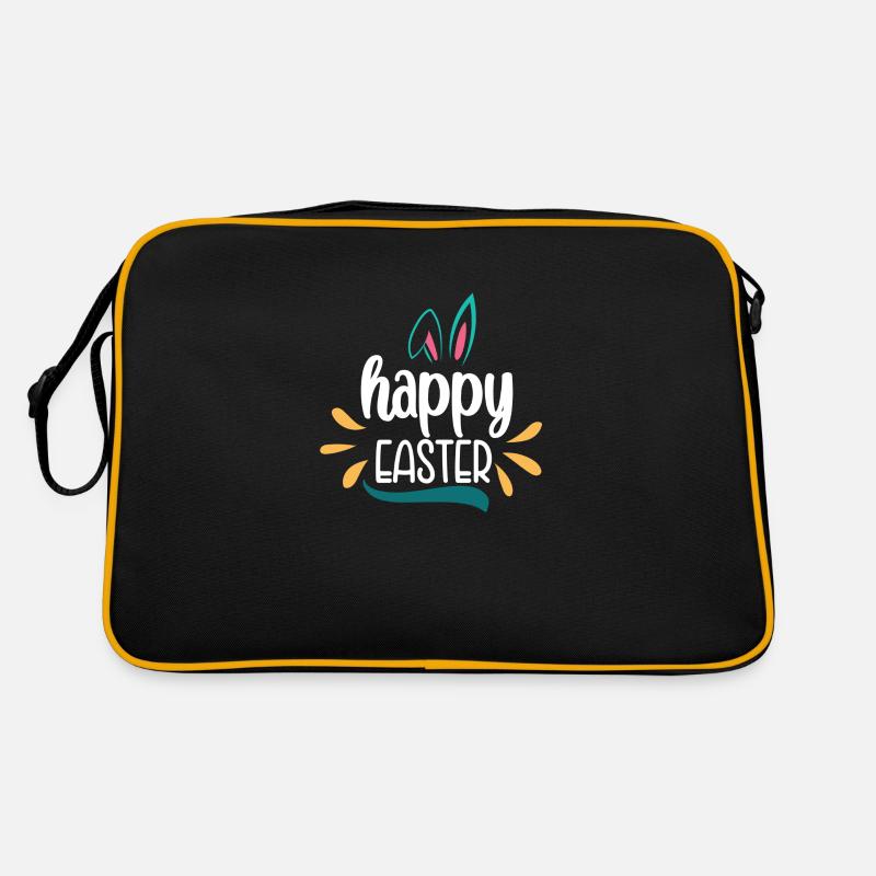 Happy Easter Frohe Ostern Retro Tasche