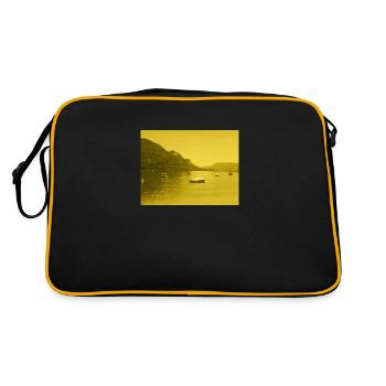 Lake in Yellow - Retro Bag - black/gold - Back
