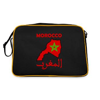 Maroc - Sac Retro - noir/or - Dos
