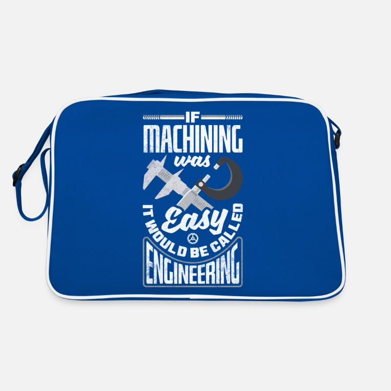 Cnc Machinist Metalworker Machining If Machining Retro Tasche