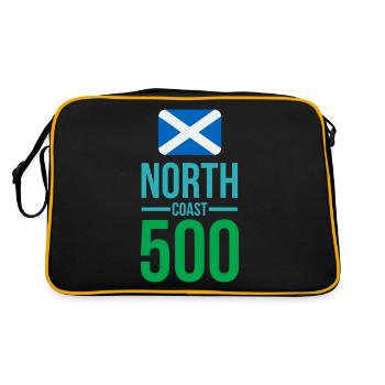 north coast 500 scotland - Retro Bag - black/gold - Back