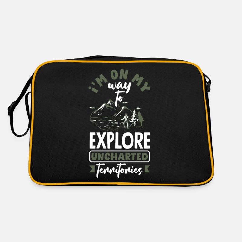 I'm on my way to explore uncharted territories Retro Bag