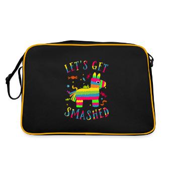 Let's Get Smashed Pinata - Retro Bag - black/gold - Back