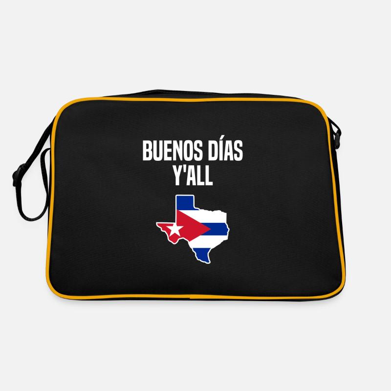 Kubanisch-texanisches Design für Einwanderer Retro Tasche