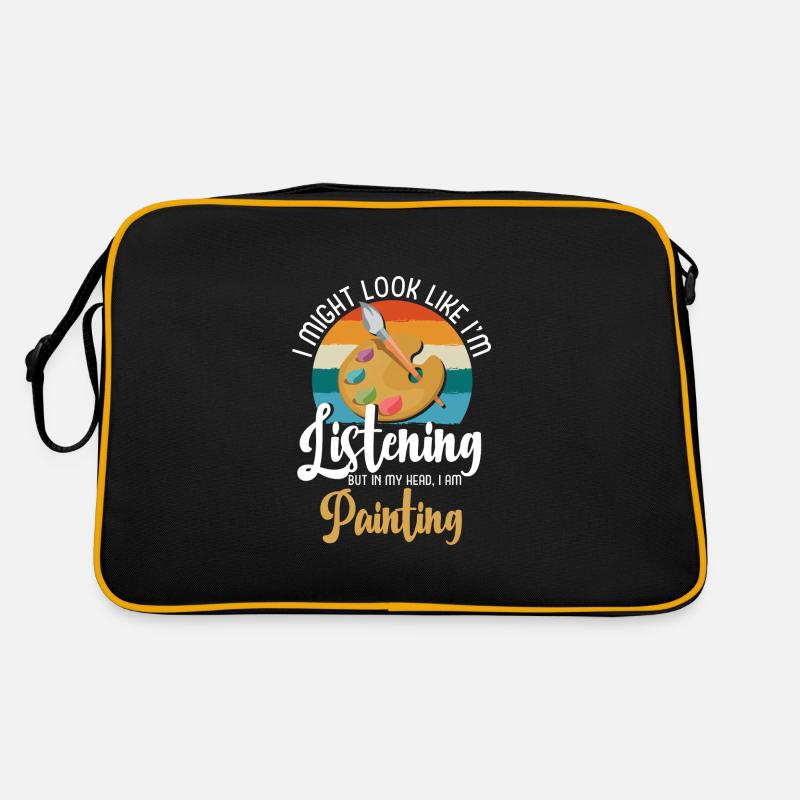 Peintre Couleur Couleur Rouleau Sac Retro