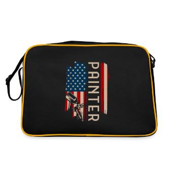 Painting - Retro Bag - black/gold - Back