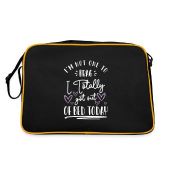 Sommeil, sommeil, détente, repos - Sac Retro - noir/or - Dos