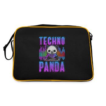 Rave Minimal Jumpstyle - Sac Retro - noir/or - Dos