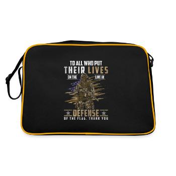 Soldier Victory Droits de l’homme - Sac Retro - noir/or - Dos