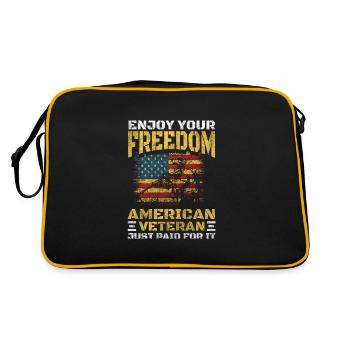 United States Patriot Eagle Soldier - Retro Bag - black/gold - Back