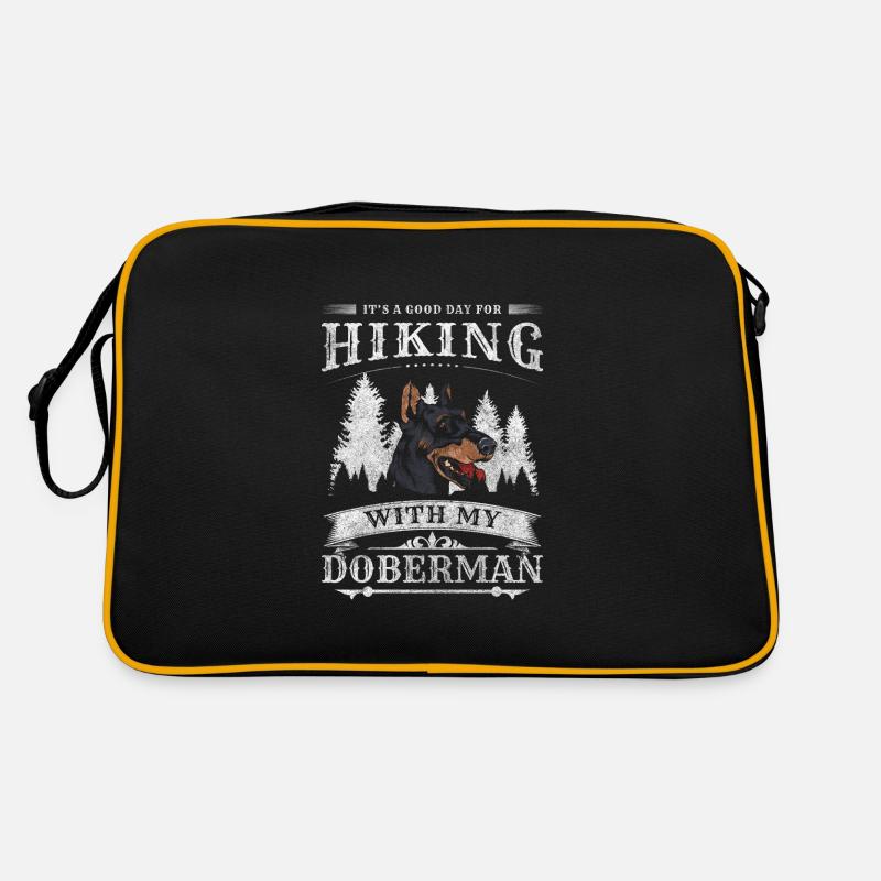 Dobermann Hundebesitzer Tier Retro Tasche