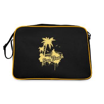 Sao Beach au Vietnam - Sac Retro - noir/or - Dos