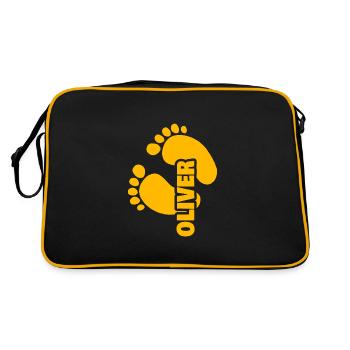 Oliver - Retro Bag - black/gold - Back