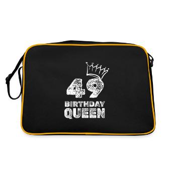 Birthday 49 - Retro Bag - black/gold - Back