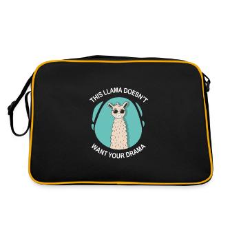 Ne veut pas de drame. Poison pour personne cool - Sac Retro - noir/or - Dos