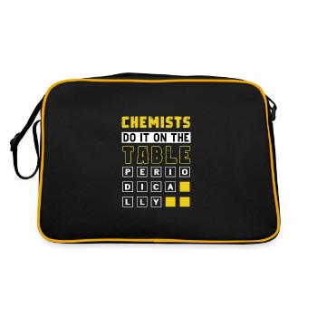 Chemists scientists at regular intervals - Retro Bag - black/gold - Back