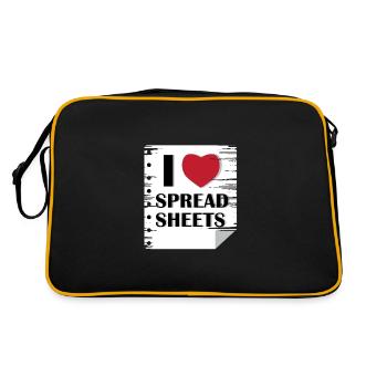 Love Spread Sheets Auditeur Poison - Sac Retro - noir/or - Dos