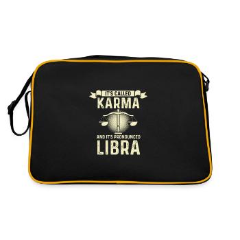 C’est ce qu’on appelle le poison de la personne diplomatique Karma - Sac Retro - noir/or - Dos