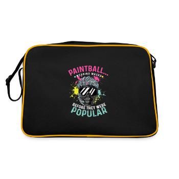 Porter un masque Cadeau Amateur - Sac Retro - noir/or - Dos