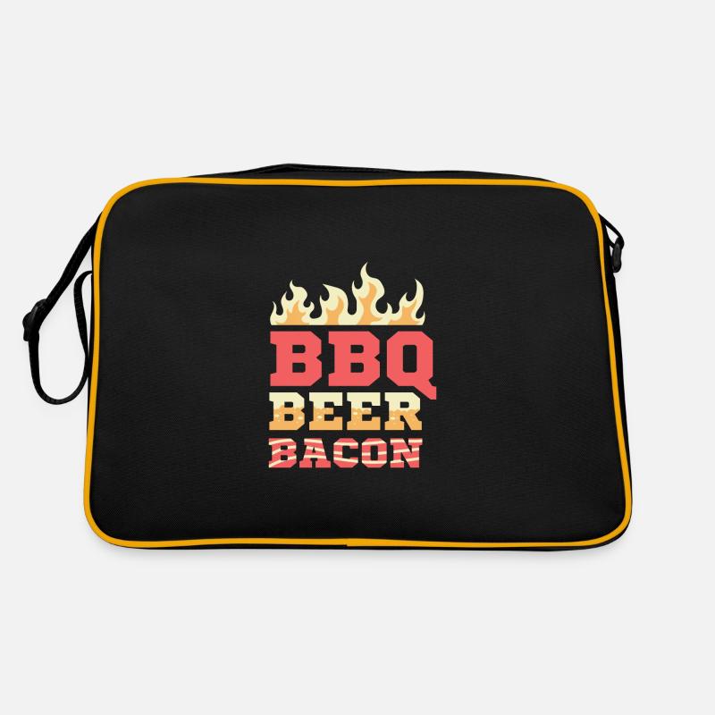 BBQ Beer Bacon Strong Drinker Gift Retro Bag