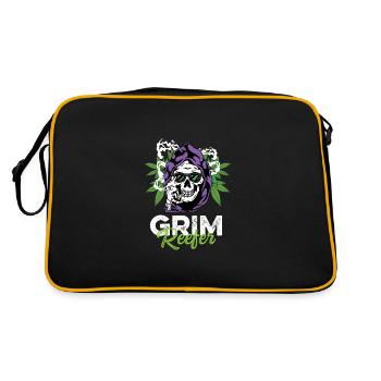 Dark Reefer Drug Dealer Poison - Retro Bag - black/gold - Back