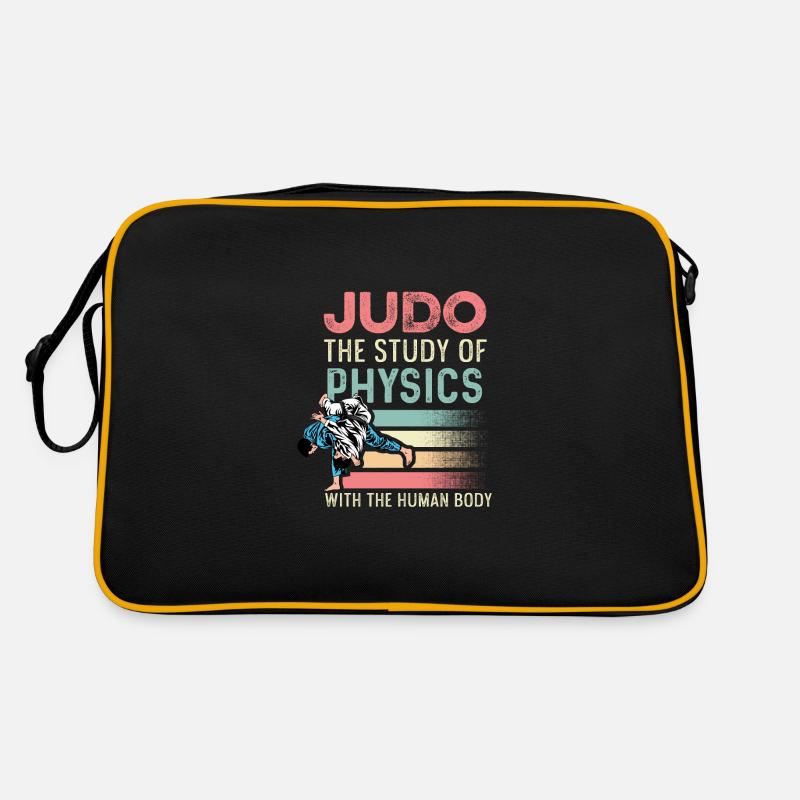 Studium der Physik Schwarzer Gürtel Geschenk Retro Tasche