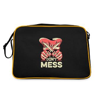 Don't poison food critics - Retro Bag - black/gold - Back