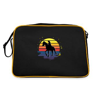 Compétition hippique Jockey Gift - Sac Retro - noir/or - Dos