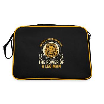 Léo Homme Brave Personne Cadeau - Sac Retro - noir/or - Dos