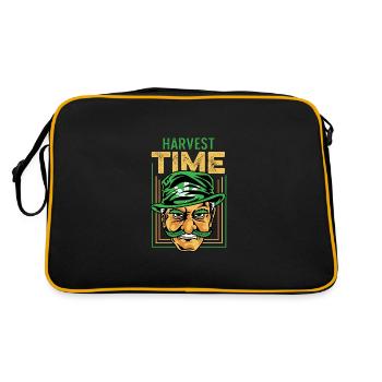 Erntezeit Stoner Gift - Retro Tasche - Schwarz/Gold - Hinten
