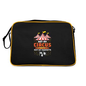 Not my circus entertainer poison - Retro Bag - black/gold - Back