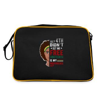 4 juillet Le vintage désespérément ne m’a pas libéré - Sac Retro - noir/or - Dos