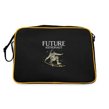Drôle d’astronaute désespéré avec planète et sk - Sac Retro - noir/or - Dos