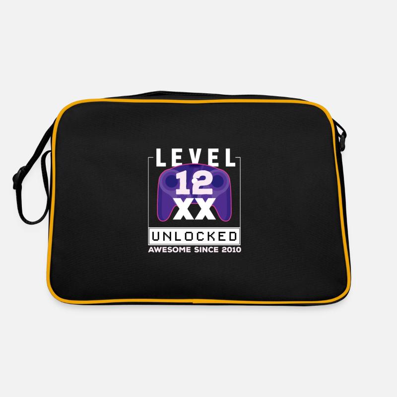 Niveau 12 Débloqué Citation Drôle Génial 2 Sac Retro