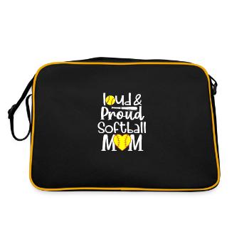 Drôle de citation forte fière balle molle blanchie -Mu - Sac Retro - noir/or - Dos