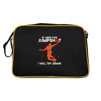 Si je rate ce jumpshot, je ne le ferai pas - Sac Retro - noir/or - Dos