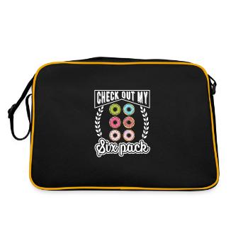Donut découvrez mon Six Pack Donut Lover Fitness - Sac Retro - noir/or - Dos