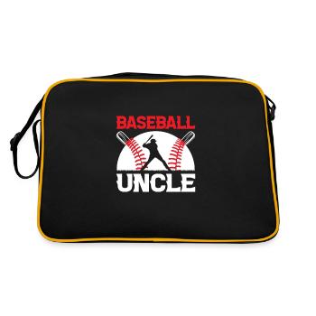 Famille Cohérent Citation Drôle Baseball -O - Sac Retro - noir/or - Dos