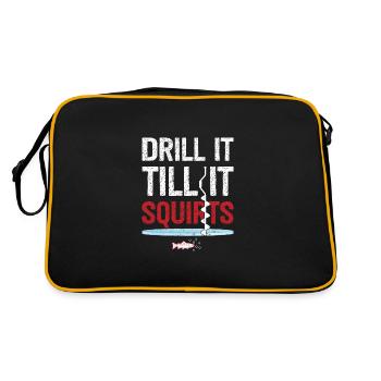 Drill it until it catches fun ice - Retro Bag - black/gold - Back
