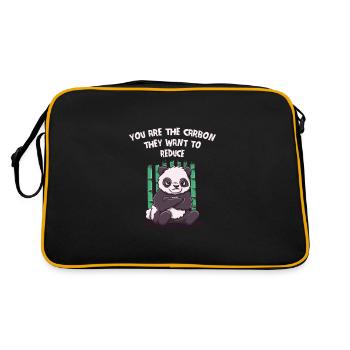 Vous êtes le carbone qu’ils sarcastiquement sarcastiquement - Sac Retro - noir/or - Dos