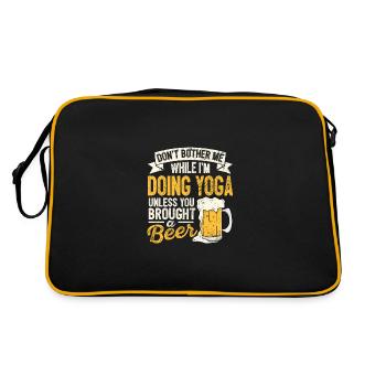 Ne me dérange pas pendant que j’aime les amateurs de bière de yoga P - Sac Retro - noir/or - Dos