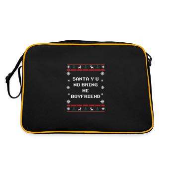 Le Père Noël Apportez-moi un ami introv de Noël - Sac Retro - noir/or - Dos