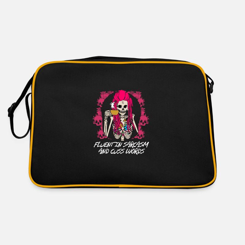 Sarcasme fluide et mots fluides de drôles s Sac Retro