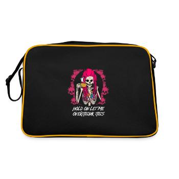 Let me have this funny sarcastic humo - Retro Bag - black/gold - Back