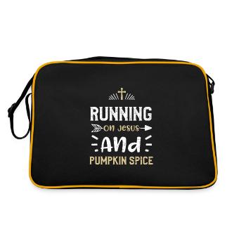 Courir sur Jésus et les épices à la citrouille - Sac Retro - noir/or - Dos