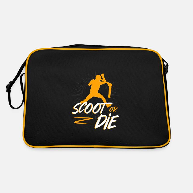 Scoot or die Stuntscooter Stunt Roller Retro Tasche