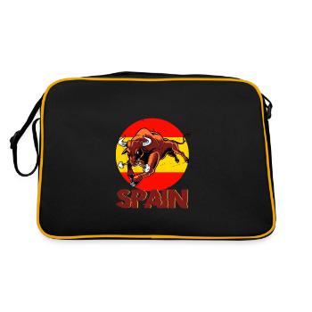 Espagne Drapeau espagnol USA Majorque Madrid Ameri - Sac Retro - noir/or - Dos